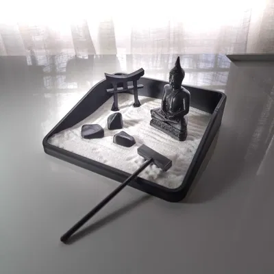 Bộ Mô Hình Đền Thiền Zen Mini (Miniature Zen Temple Set)