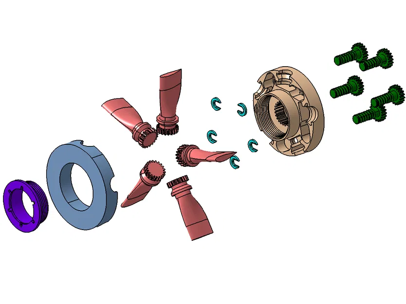 Cơ cấu Cánh Quạt Biến Bước (Variable Pitch Propeller Mechanism) - Image 10