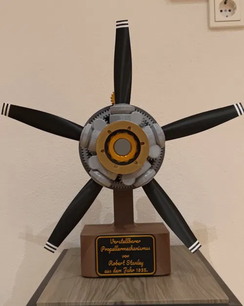 Cánh dài hơn & đế lớn hơn kèm bảng cho Variable Pitch Propeller Mechanism (Chris B) - Image 4