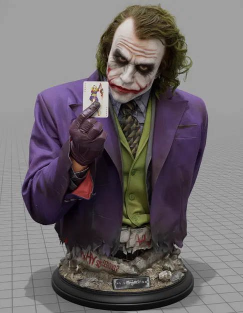 Joker (Heath Ledger) – Tượng Bust - Image 1