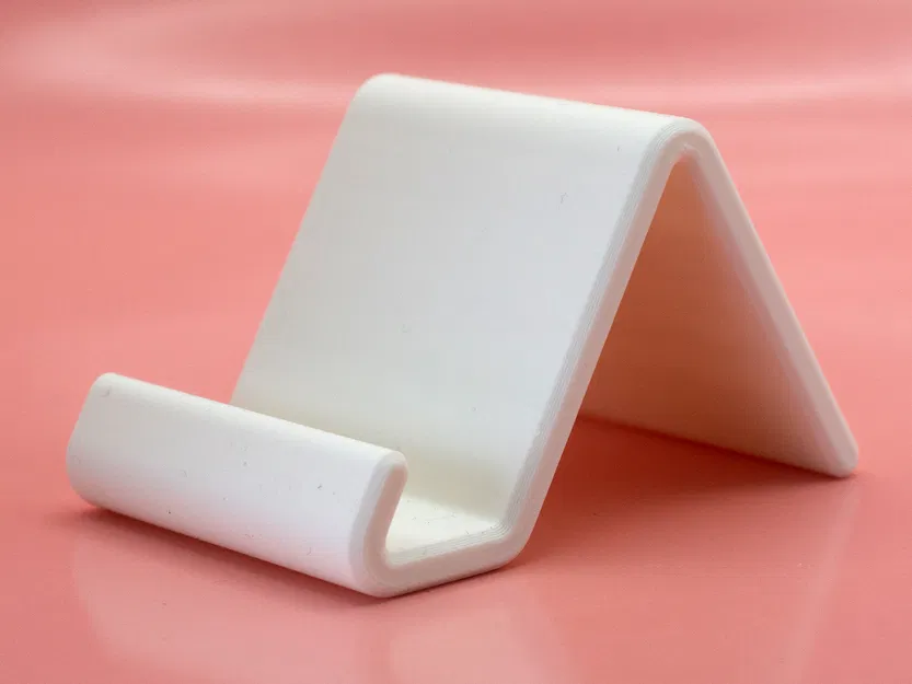 Kệ đỡ điện thoại tối giản cong B - Pork3D.com - Image 2