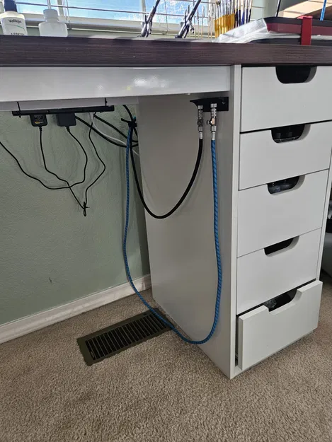 Giá giữ ống airbrush quick connect ren 1/8 BSP cho ống chuẩn 1/8 - Image 3