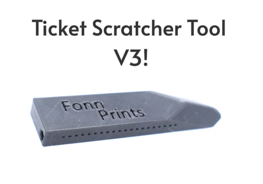 Dụng cụ cào vé số Scratch Lottery Ticket Scratcher Tool (V3) – In nhanh - Image 1