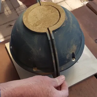 Khuôn đúc bê tông quả cầu mặt trời trang trí sân vườn (Concrete Garden Sun Orb Mould)