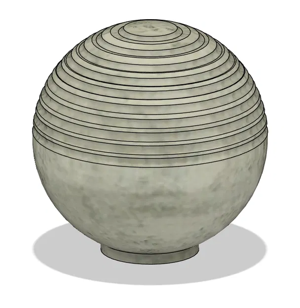 Khuôn đúc bê tông quả cầu mặt trời trang trí sân vườn (Concrete Garden Sun Orb Mould) - Image 7