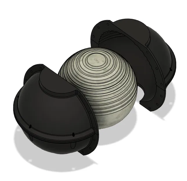 Khuôn đúc bê tông quả cầu mặt trời trang trí sân vườn (Concrete Garden Sun Orb Mould) - Image 8