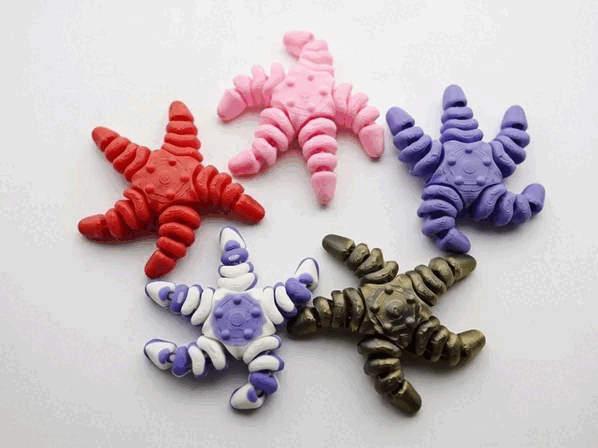 Đồ chơi sao biển Flexi khớp nối (Articulated Starfish Toy) - Image 1