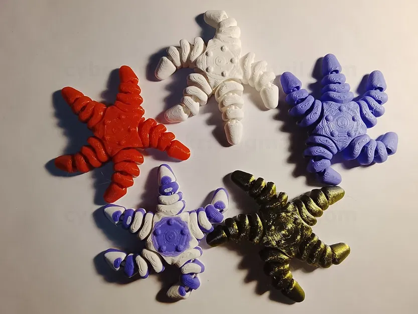 Đồ chơi sao biển Flexi khớp nối (Articulated Starfish Toy) - Image 3