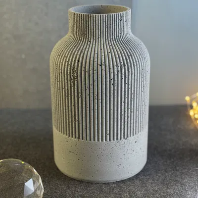 Negative Vase (Bình Cement Đúc Từ Khuôn In 3D)