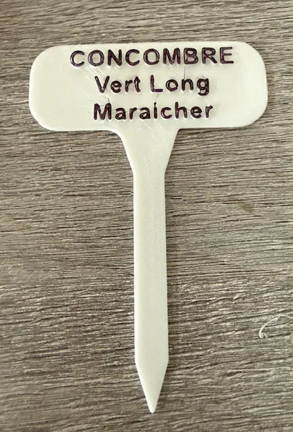 Nhãn Cắm Vườn Dưa Leo Xanh Dài - Nhận Diện Cây Trồng - Image 1
