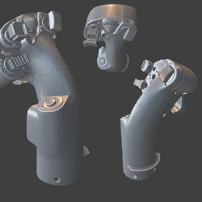 Tay Cầm Cyclic AH-64 (AH-64 Cyclic Grip) – Mẫu 3D Print Ready