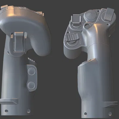 Tay Cầm Cyclic AH-64 (AH-64 Cyclic Grip) – Mẫu 3D Print Ready