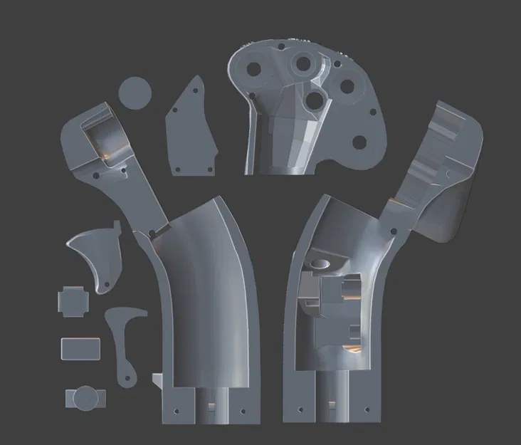 Tay Cầm Cyclic AH-64 (AH-64 Cyclic Grip) – Mẫu 3D Print Ready - Image 4