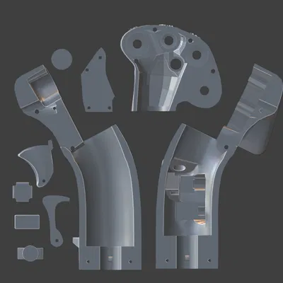 Tay Cầm Cyclic AH-64 (AH-64 Cyclic Grip) – Mẫu 3D Print Ready