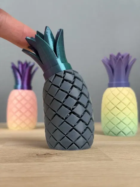 Mô Hình Dứa 3D In Flexi Pineapple - Đồ Chơi Fidget & Hộp Đựng - Image 1