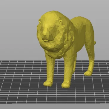 Mô Hình Sư Tử "Lion" 3D - Biểu Tượng Sức Mạnh