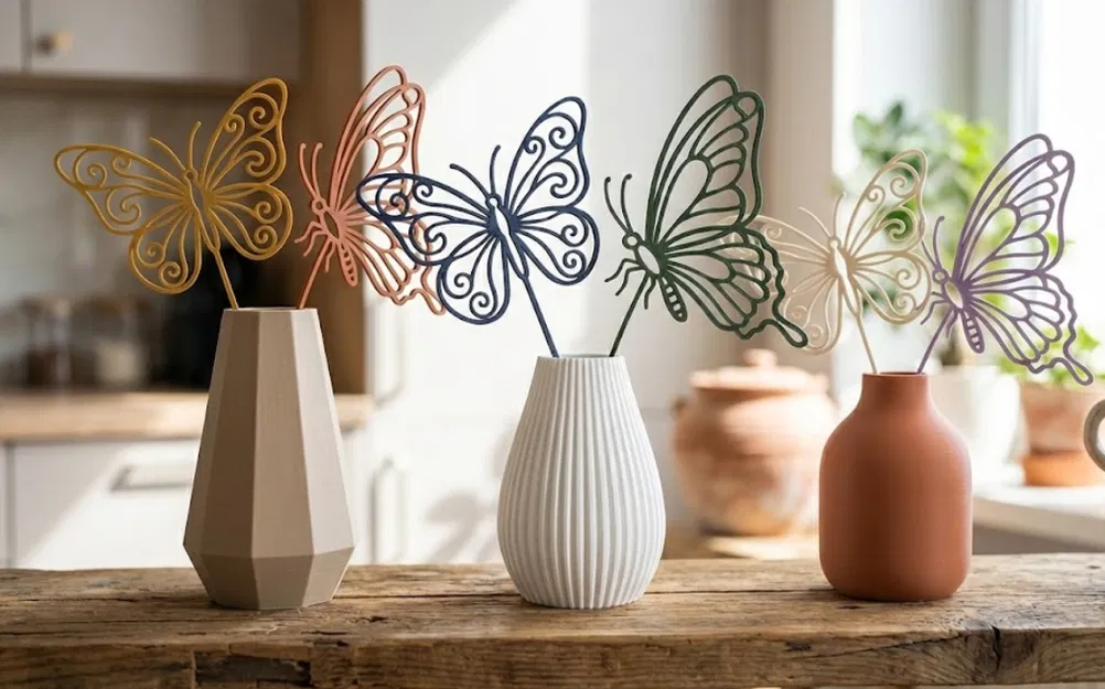 Cọc cắm Bướm – Trang trí thanh lịch cho vườn & bình hoa - Image 2