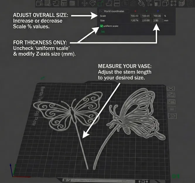 Cọc cắm Bướm – Trang trí thanh lịch cho vườn & bình hoa - Image 3