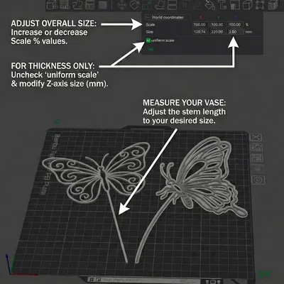 Cọc cắm Bướm – Trang trí thanh lịch cho vườn & bình hoa