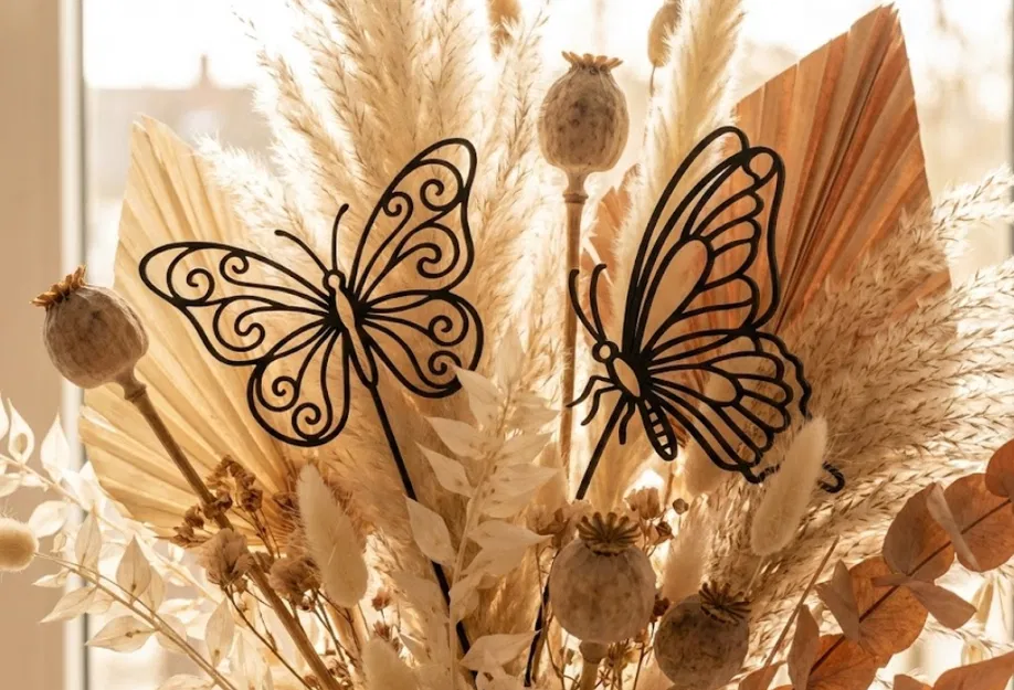 Cọc cắm Bướm – Trang trí thanh lịch cho vườn & bình hoa - Image 6