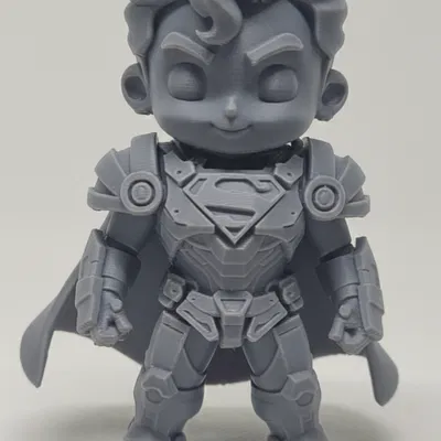 Mô Hình Chibi Superman Giáp Khoa Học Viễn Tưởng Siêu Ngầu