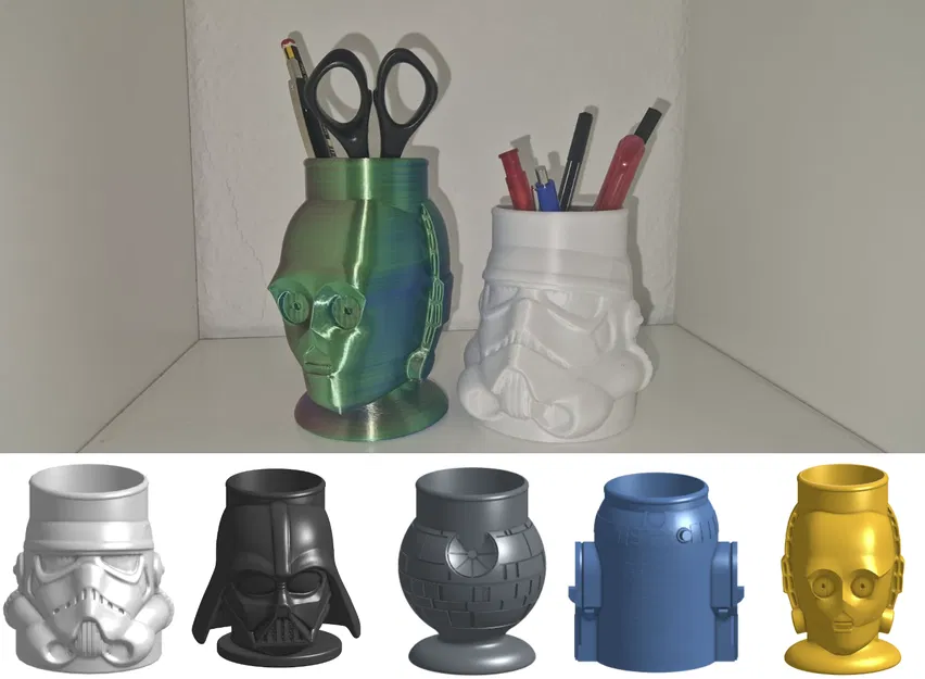 Ly Cắm Bút Star Wars - Trang Trí Bàn Làm Việc Phong Cách - Image 1