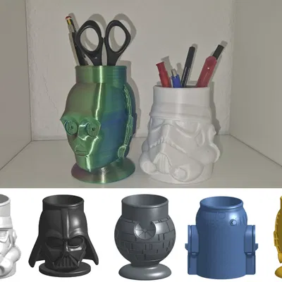 Ly Cắm Bút Star Wars - Trang Trí Bàn Làm Việc Phong Cách