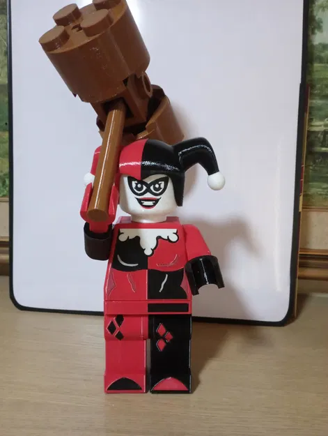 Mô Hình Harley Quinn Minifigure Khổng Lồ - In 3D - Image 3
