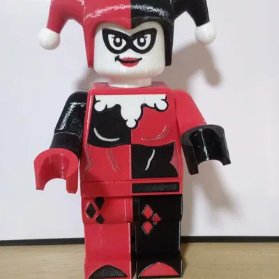 Mô Hình Harley Quinn Minifigure Khổng Lồ - In 3D