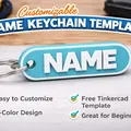 Mẫu Móc Khóa Tùy Biến (Customizable Keychain Template) - Thumbnail 1
