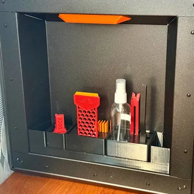 Insert lưu trữ Gridfinity hốc bên cho Prusa Core One (Base 5×1.5, gắn nam châm)