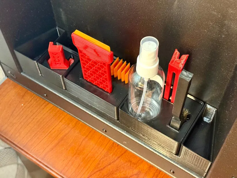 Insert lưu trữ Gridfinity hốc bên cho Prusa Core One (Base 5×1.5, gắn nam châm) - Image 2