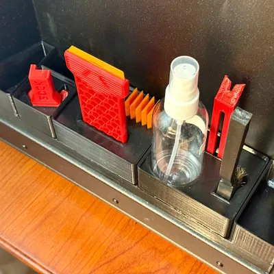 Insert lưu trữ Gridfinity hốc bên cho Prusa Core One (Base 5×1.5, gắn nam châm)