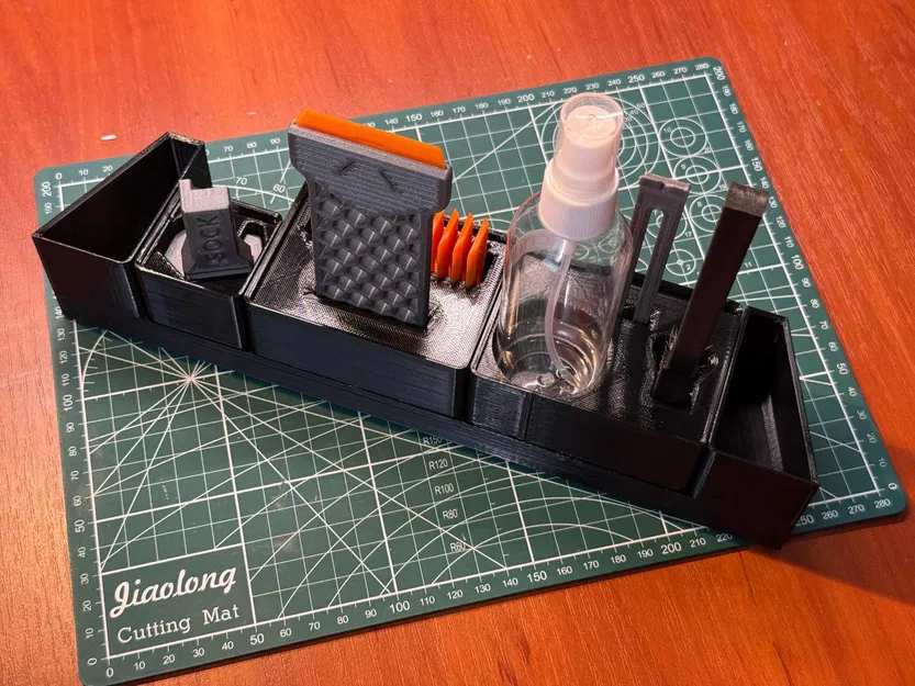 Insert lưu trữ Gridfinity hốc bên cho Prusa Core One (Base 5×1.5, gắn nam châm) - Image 4