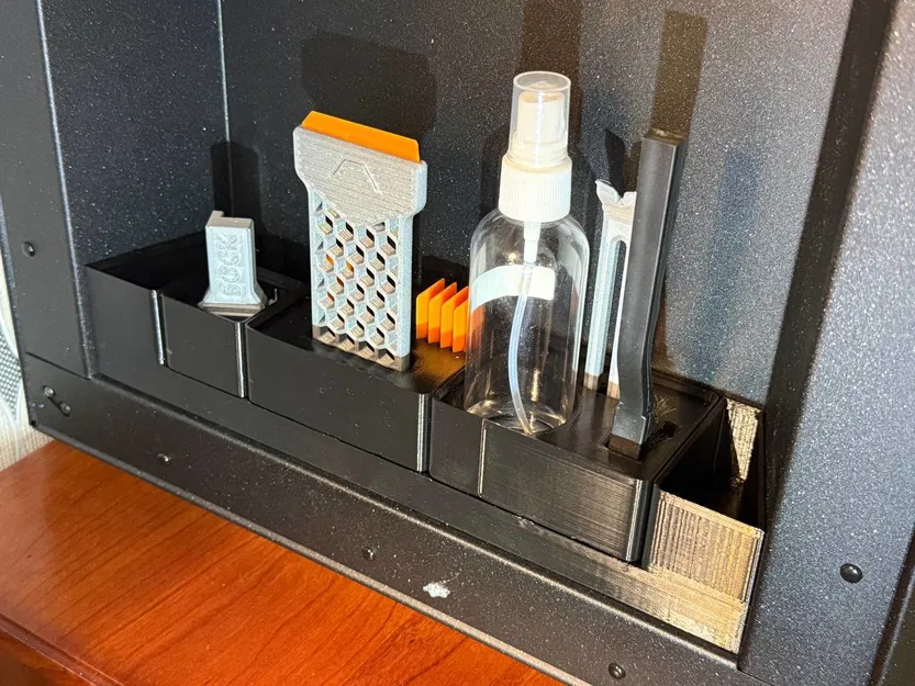 Insert lưu trữ Gridfinity hốc bên cho Prusa Core One (Base 5×1.5, gắn nam châm) - Image 5