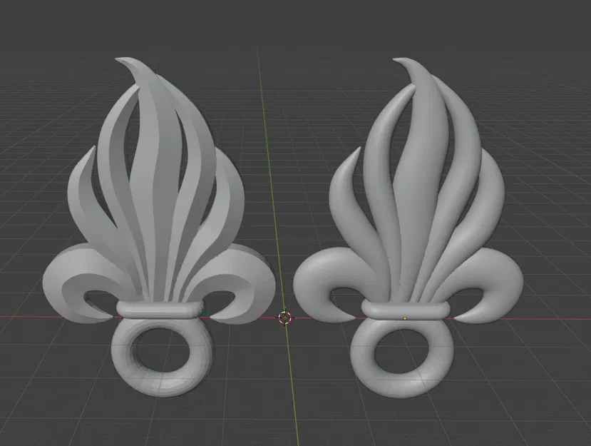 Mô Hình 3D Biểu Tượng Ngọn Lửa Binh Đoàn Viễn Chinh Pháp - Image 1