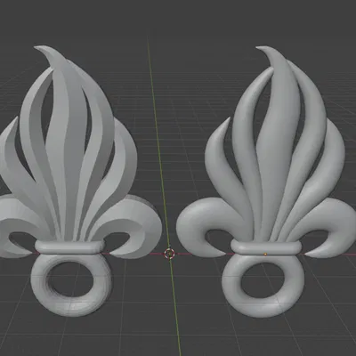 Mô Hình 3D Biểu Tượng Ngọn Lửa Binh Đoàn Viễn Chinh Pháp