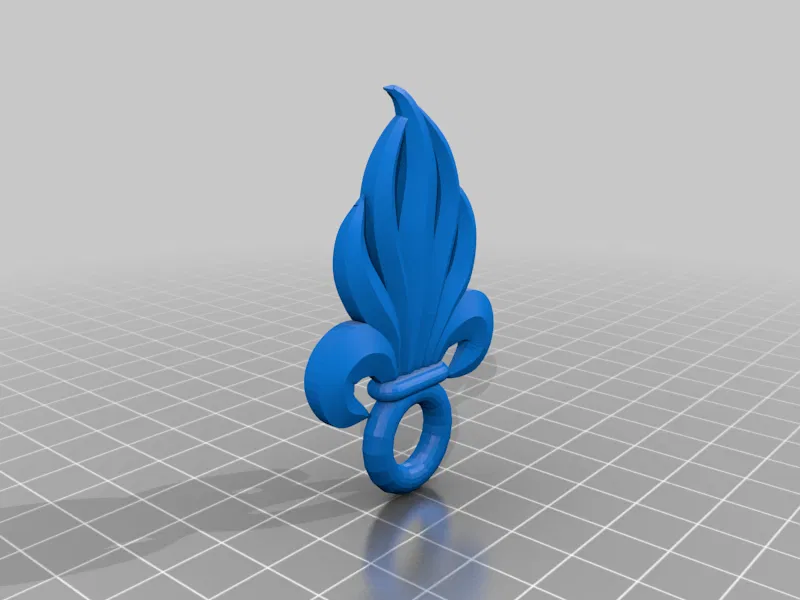 Mô Hình 3D Biểu Tượng Ngọn Lửa Binh Đoàn Viễn Chinh Pháp - Image 2