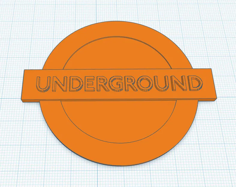 Biểu Tượng Tàu Điện Ngầm London Làm Móc Khóa & Trang Trí 3D - Image 2