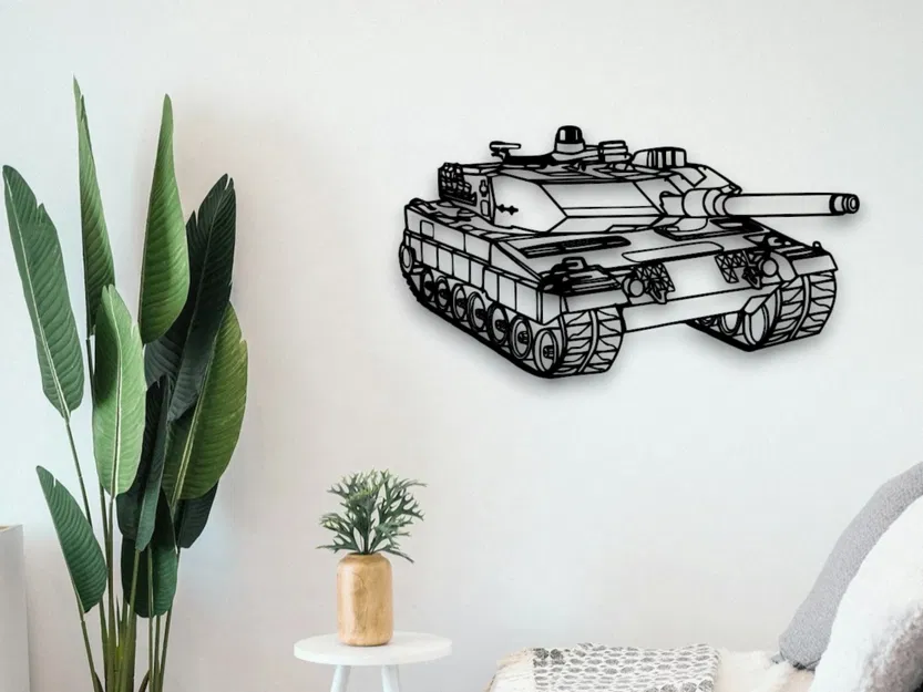 Tranh Treo Tường Xe Tăng Leopard (Leopard Wall Art) - Image 1