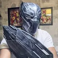 Mũ Bảo Hiểm Black Panther Cho Cosplay Độc Đáo - Thumbnail 1
