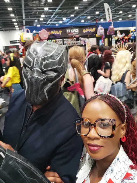 Mũ Bảo Hiểm Black Panther Cho Cosplay Độc Đáo - Image 3