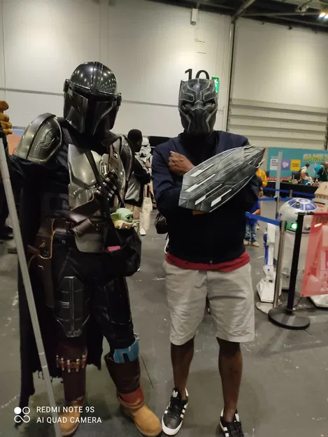 Mũ Bảo Hiểm Black Panther Cho Cosplay Độc Đáo - Image 4