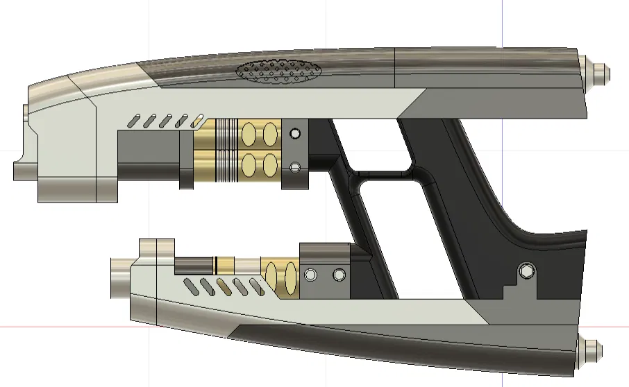Mô Hình Súng Star-Lord Quad Blasters Guardians of the Galaxy 3D - Image 2