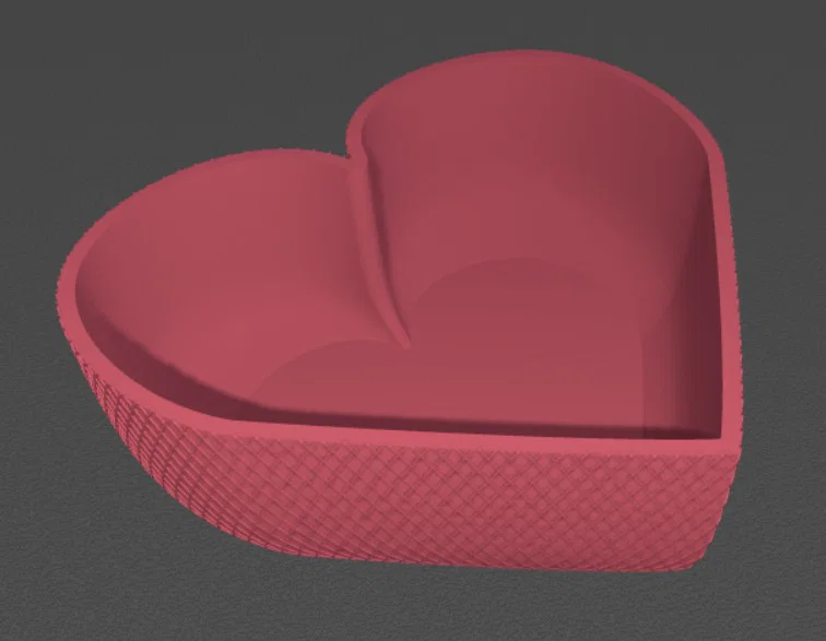 Tô Trái Tim Ngày Valentine (Valentine's Day Heart Bowl) - Image 1