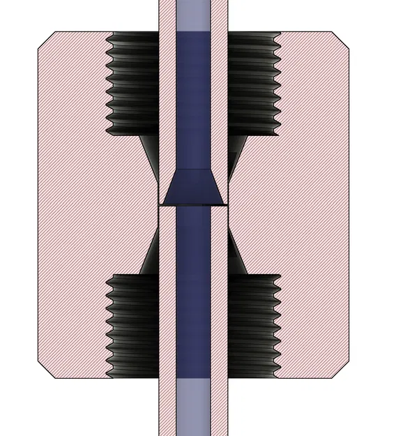 Zero Resistant PTFE Coupler M10 - Image 2