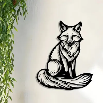 Mô Hình Cáo Ngồi 3D Độc Đáo - Trang Trí Nhà Cửa Sang Trọng