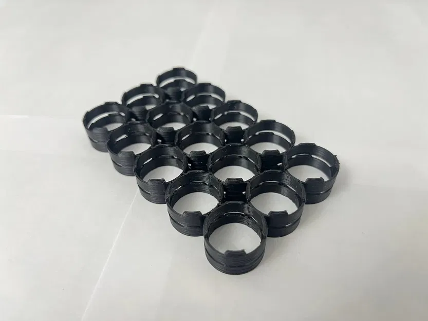 Khay giữ pin 18650 dạng tham số (Parametric 18650 battery holder) - Image 4