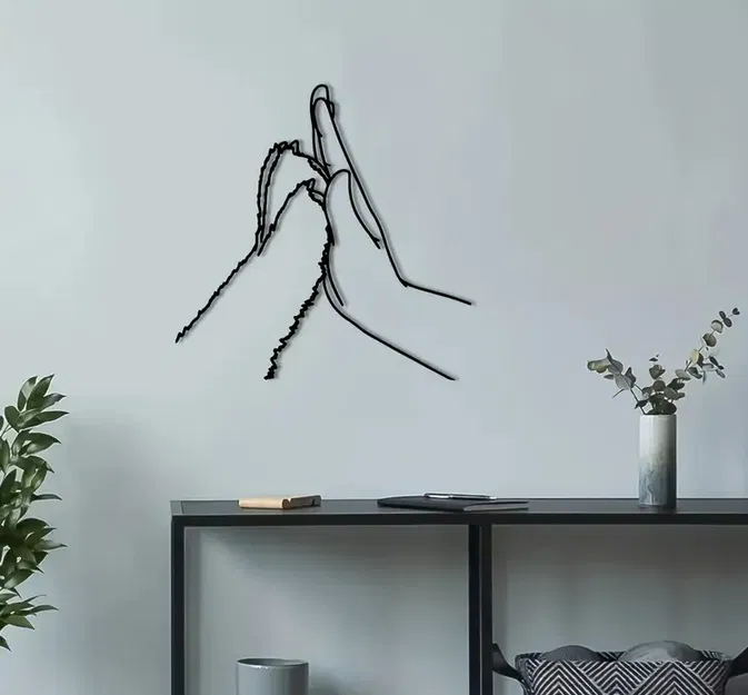 Tranh Treo Tường Dấu Chân Chó Bàn Tay Người Độc Đáo - Image 1