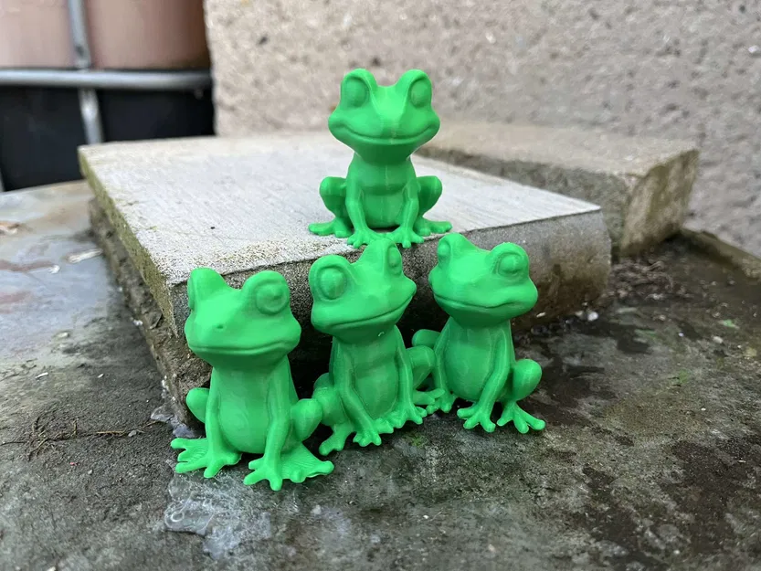 Ếch Dễ Thương Ngồi (Cute Frogs Sitting) - Image 6